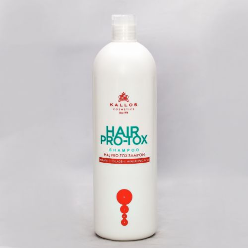 Шампунь для волос Kallos Про-токс с кератином, коллагеном и гиалуроновой кислотой 1000 мл